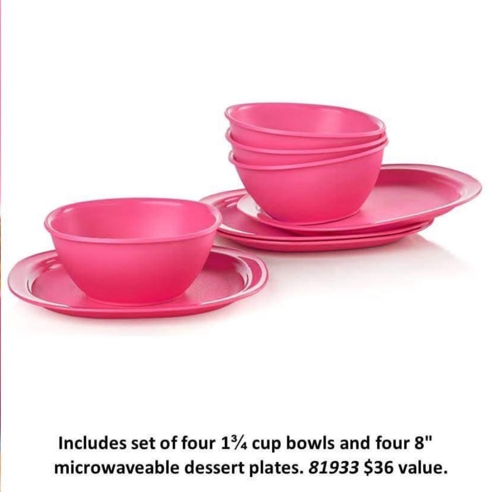 Tupperware Small Plates And Bowls